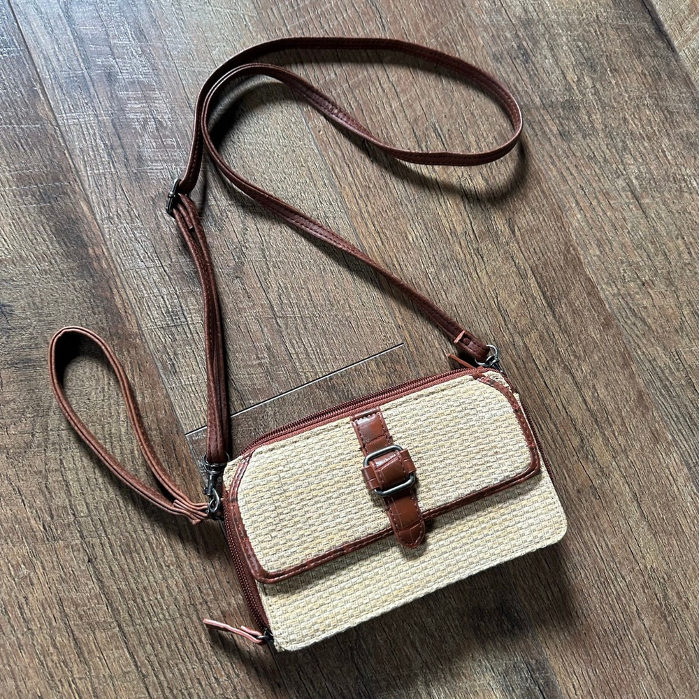 Women's Bueno Crossbody Bag, One Size, Beige and Brown